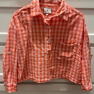 Tuckernuck Coral Plaid Shirt